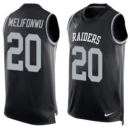 Nike Raiders #20 Obi Melifonwu Black Team Color Men's Stitched NFL Limited Tank Top Jersey